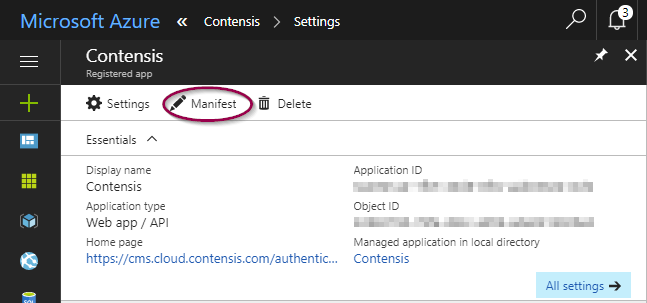 6- Edit Manifest